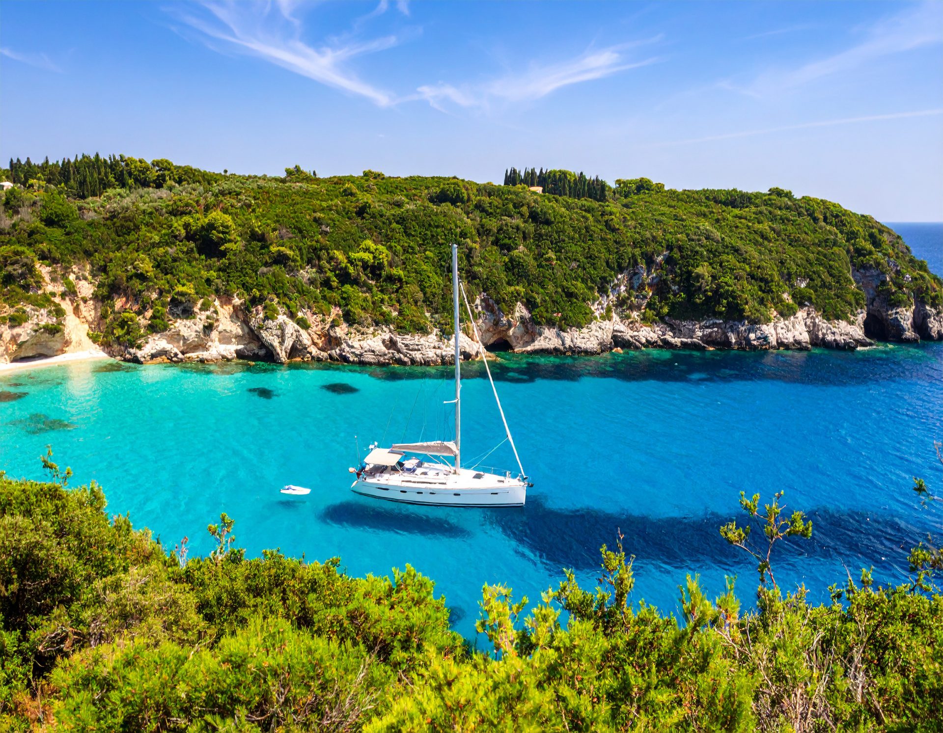 A high quality photograph capturing an element of the luxury Corfiot lifestyle